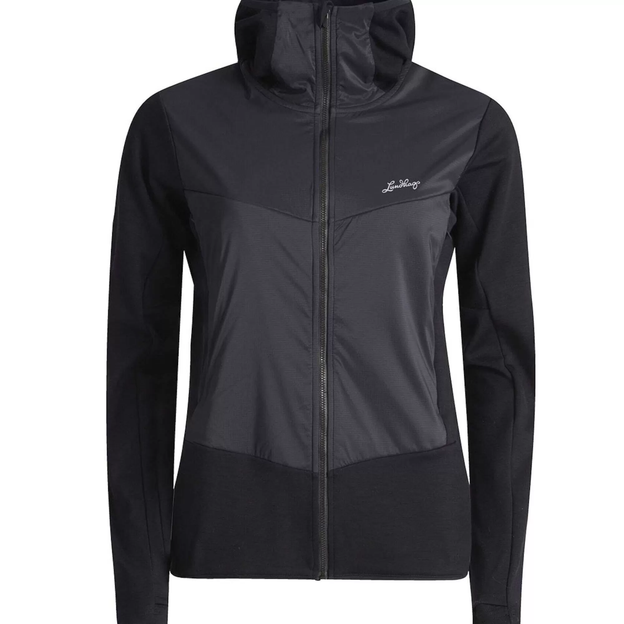 Lundhags Gensere>Padje Merino Ull Windblock Hettegenser Dame