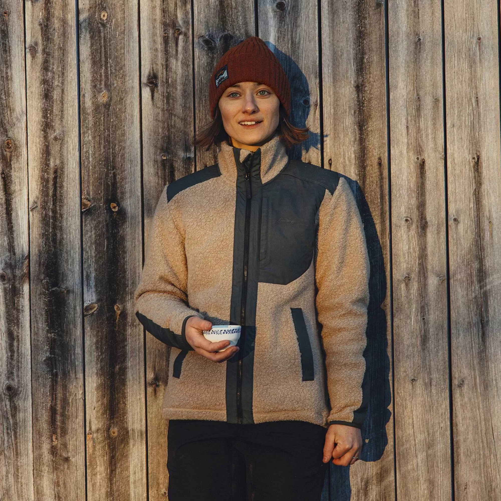 Lundhags Gensere>Saruk Pile Wool Full Zip Mellomlag Dame